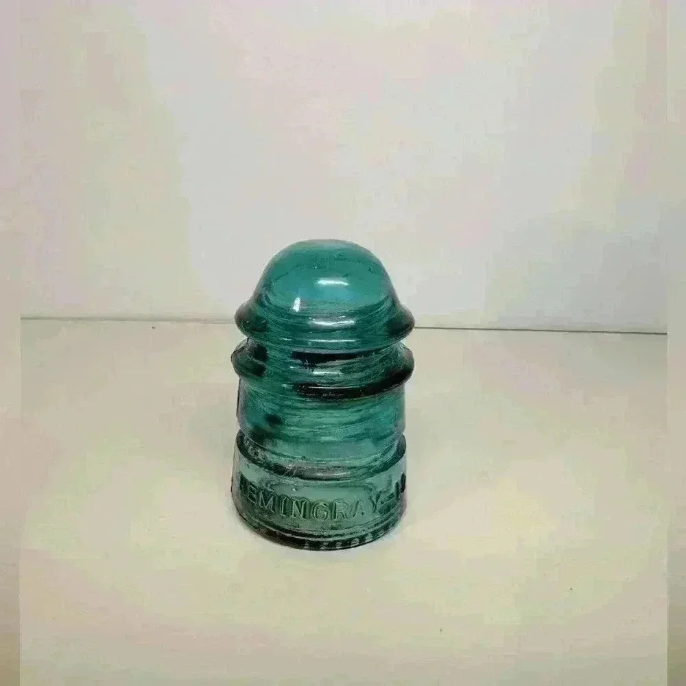 Hemingray -12 Blue Insulator Made in USA - Vintage